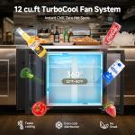 Stainless Steel Bar Cooler with Glass Doors