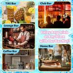 Tropical Rubber Bar Mat - 12" x 18" Sunset Design