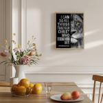 Philippians 4:13 Lion Wall Art for Man Cave