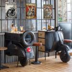 Motorcycle Metal Sign for Man Cave Decor