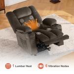 Comfortable Zero Gravity Recliner with Massage & USB
