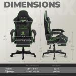 Dowinx Ergonomic Gaming Chair with Massage and Footrest
