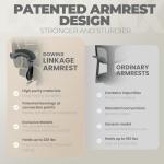 Dowinx Ergonomic Gaming Chair with Massage and Footrest