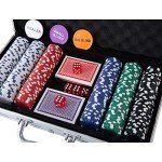 300PCS Poker Chip Set with Aluminum Case