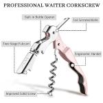 Pink 2-Pack Wine Opener Waiter Corkscrew Set
