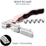 Pink 2-Pack Wine Opener Waiter Corkscrew Set