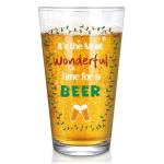 Funny Beer Glass: It's the Most Wonderful Time