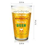 Funny Beer Glass: It's the Most Wonderful Time