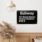 Yankee Stadium Vintage Metal Sign for Man Cave