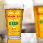 Funny Beer Glass: It's the Most Wonderful Time