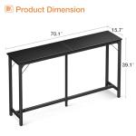 71-Inch Bar Height Table for Man Cave