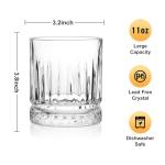 Set of 6 Lead-Free Crystal Whiskey Tumblers