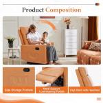 Sweetcrispy 360 Swivel Rocker Recliner Chair