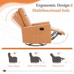 Sweetcrispy 360 Swivel Rocker Recliner Chair