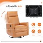 Sweetcrispy 360 Swivel Rocker Recliner Chair