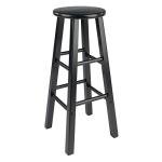 Winsome 2-Piece Black Bar Stool Set