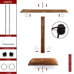 Wooden Hook and Ring Toss Game for Everyone