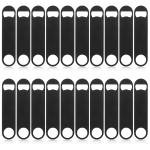 20 Pack Stainless Steel Flat Bottle Openers