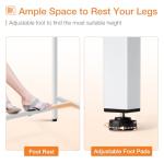 63-Inch White Bar Table for Man Cave