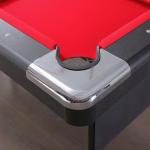 Portable Folding Pool Table with Accessories - Red