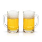 COKTIK 2 Pack Heavy-duty Beer Glasses with Handle