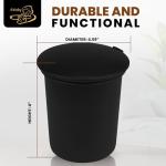 Cigar Car Ashtray with Spring Clip, Matte Black