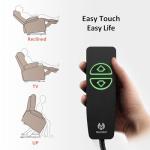 Massage and Heat Recliner Chair with Cup Holders