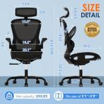 GABRYLLY Adjustable Ergonomic Mesh Office Chair