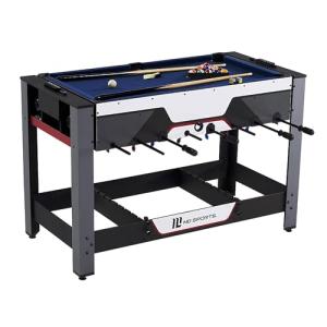 48-Inch 2-in-1 Billiard and Foosball Table