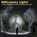 Compact Rechargeable Keychain Flashlight 2-Pack