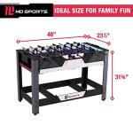 48-Inch 2-in-1 Billiard and Foosball Table