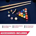 48-Inch 2-in-1 Billiard and Foosball Table