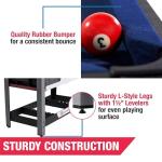 48-Inch 2-in-1 Billiard and Foosball Table