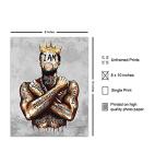 Motivational Black Art Poster for Man Cave