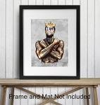 Motivational Black Art Poster for Man Cave