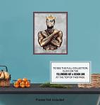 Motivational Black Art Poster for Man Cave