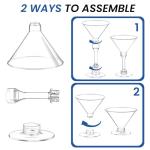 40 Pack Plastic Martini Glasses for Any Celebration
