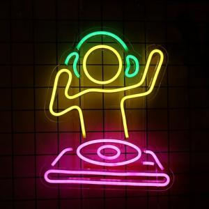 Cool DJ Neon Light for Man Cave Decor