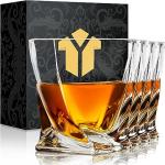 Whiskey Rocks Glass Set - 4 Old Fashioned Glasses