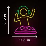 Cool DJ Neon Light for Man Cave Decor