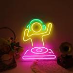 Cool DJ Neon Light for Man Cave Decor