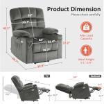 MCombo Power Lift Recliner Chair with Massage & Heat