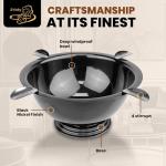 Windproof Stainless Steel Cigar Ashtray with Stirrups