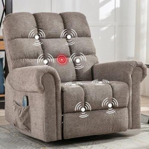 Oversized Rocker Recliner with Massage and Heat