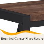 Rustic Oak 55" Counter Height Bar Table