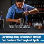 Thick Rubber Bar Mats - Non-Slip Spill Mats