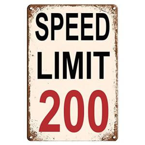 Funny Race Car Metal Signs for Man Cave Decor