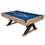 American Legend Kirkwood 84” Rustic Billiard Table