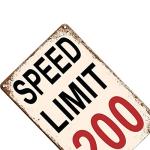 Funny Race Car Metal Signs for Man Cave Decor