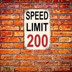 Funny Race Car Metal Signs for Man Cave Decor